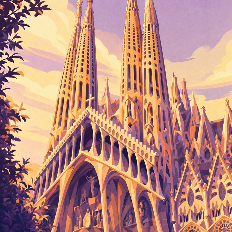 Sagrada Família basilica in Barcelona
